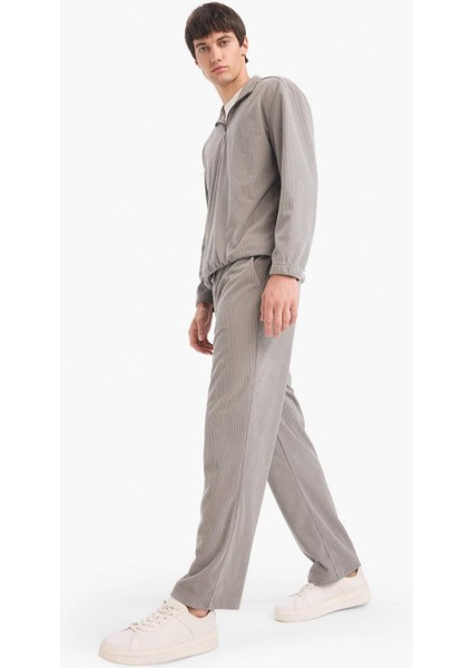 Wide Leg Cepli Geniş Paça Kadife Pantolon E9434AX25AU