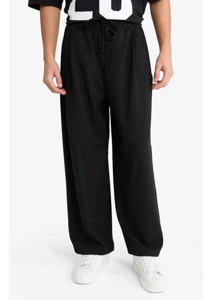 Barrel Fit Geniş Düz Paça Cepli Pantolon F7975AX25AU indirimleri