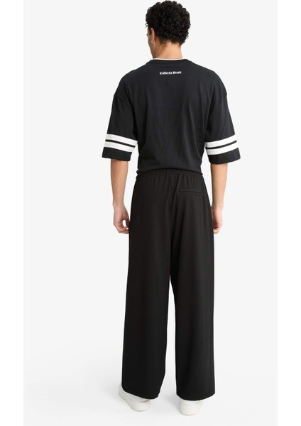 Barrel Fit Geniş Düz Paça Cepli Pantolon F7975AX25AU