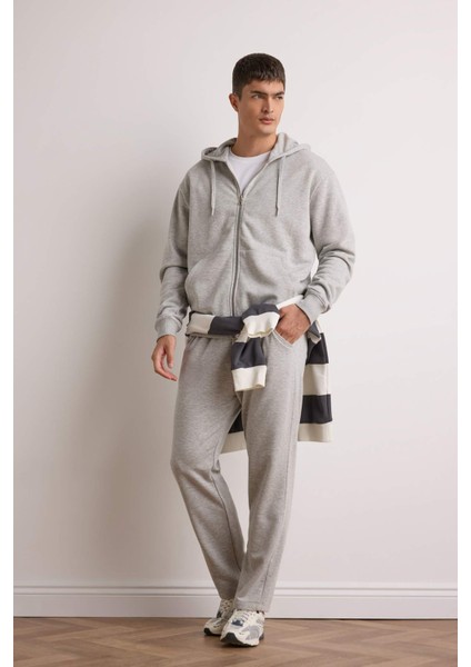 Regular Fit Basic Düz Beli Bağcıklı Düz Paça Cepli Eşofman Altı D6762AX25AU fiyatları