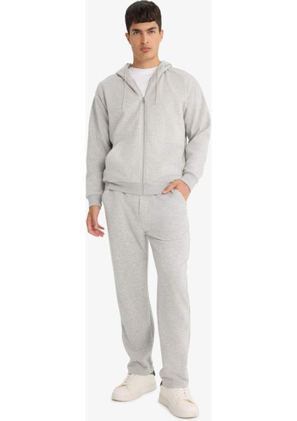 Regular Fit Basic Düz Beli Bağcıklı Düz Paça Cepli Eşofman Altı D6762AX25AU fırsatları