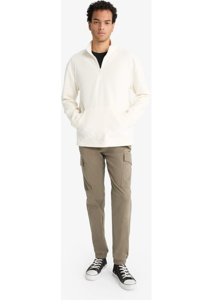 Regular Fit Beli Bağcıklı Kargo Cepli Jogger Pantolon F4681AX25AU fiyatları