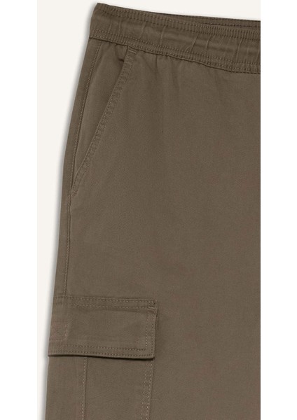 Regular Fit Beli Bağcıklı Kargo Cepli Jogger Pantolon F4681AX25AU