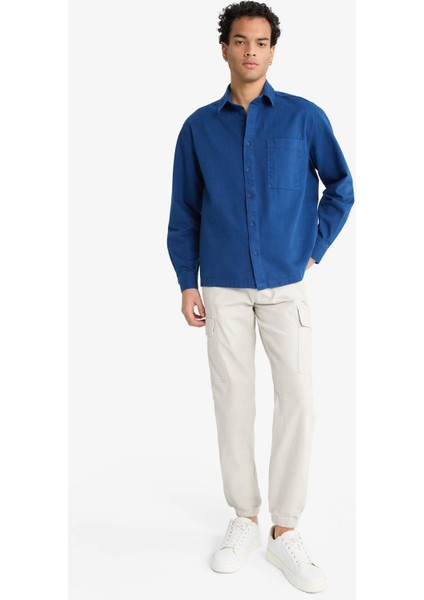 Regular Fit Beli Bağcıklı Kargo Cepli Jogger Pantolon F4681AX25AU