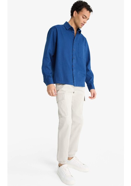 Regular Fit Beli Bağcıklı Kargo Cepli Jogger Pantolon F4681AX25AU fiyatları