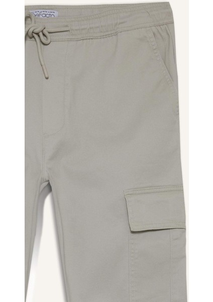 Regular Fit Beli Bağcıklı Kargo Cepli Jogger Pantolon F4681AX25AU