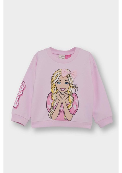 Kız Bebek Barbie Bisiklet Yaka Sweatshirt F4979A525AU modelleri