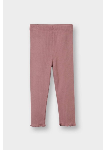 Kız Bebek 2'li Takım Çiçekli Fitilli Kaşkorse Uzun Kollu Tişört Üst Beli Lastikli Alt Y1122A224AU fiyatları