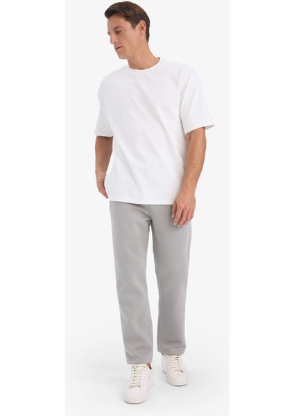 Regular Fit Beli Bağcıklı Cepli Düz Paça Kalın Eşofman Altı D7836AX25AU fırsatları