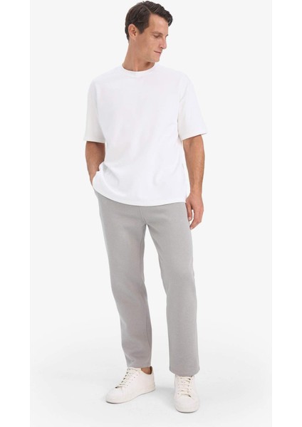 Regular Fit Beli Bağcıklı Cepli Düz Paça Kalın Eşofman Altı D7836AX25AU indirimleri