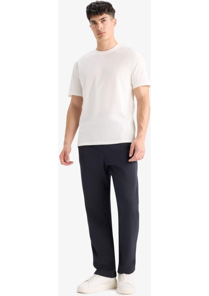 Regular Fit Beli Bağcıklı Cepli Düz Paça Kalın Eşofman Altı D7836AX25AU fırsatları