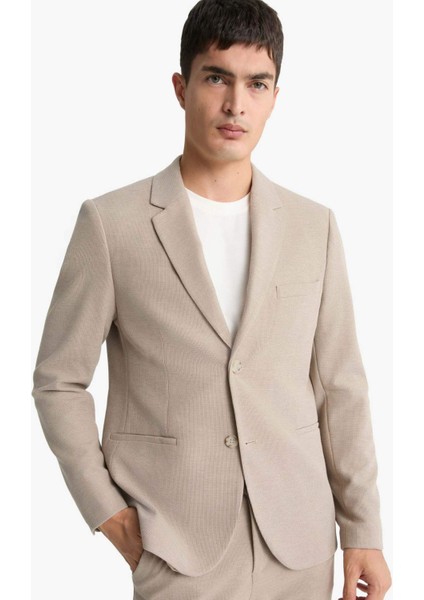 Modern Fit Düğmeli Cepli Blazer Ceket F2347AX25AU fiyatları