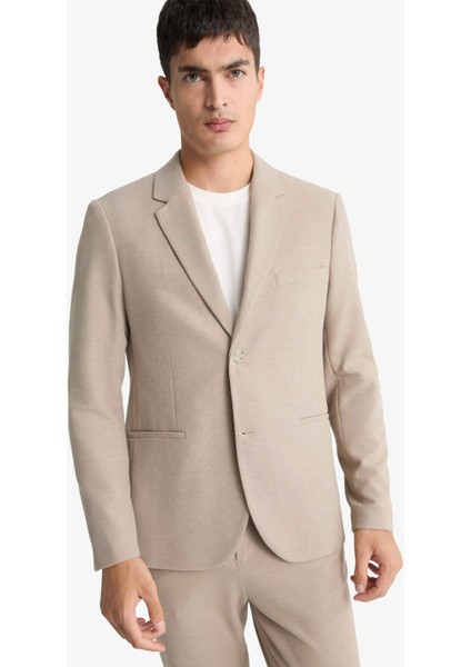 Modern Fit Düğmeli Cepli Blazer Ceket F2347AX25AU fırsatları