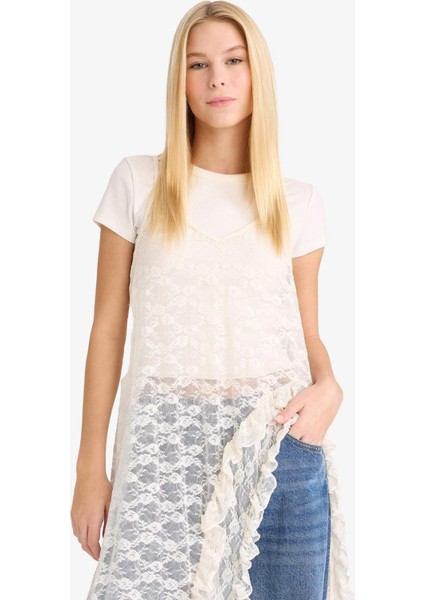 Coool A Kesim V Yaka Dantel Askılı Maxi Elbise F9580AX25AU indirimleri