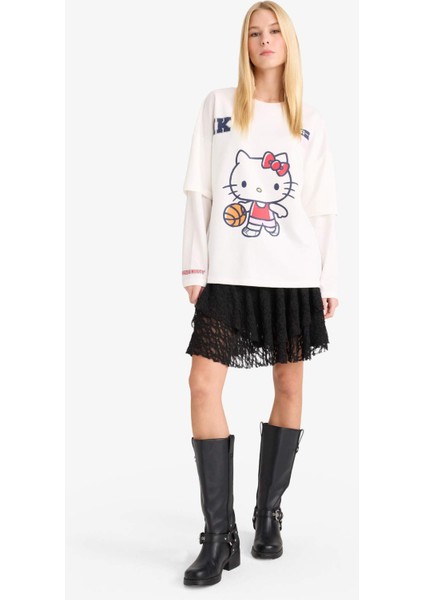 A Kesim Normal Bel Dantel Mini Etek F9586AX25AU