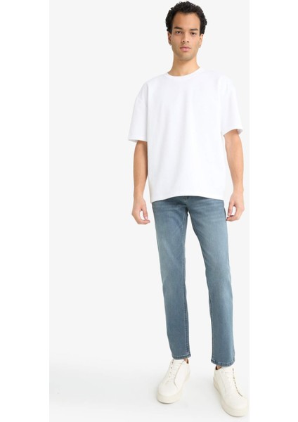 Pedro Slim Fit Dar Kalıp Normal Bel Dar Paça Jean Pantolon F2926AX25AU