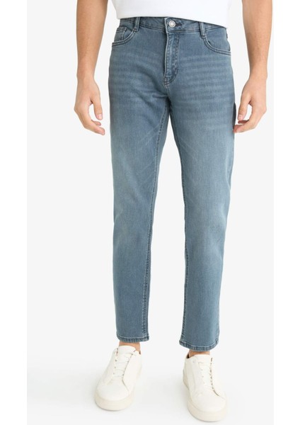 Pedro Slim Fit Dar Kalıp Normal Bel Dar Paça Jean Pantolon F2926AX25AU fırsatları