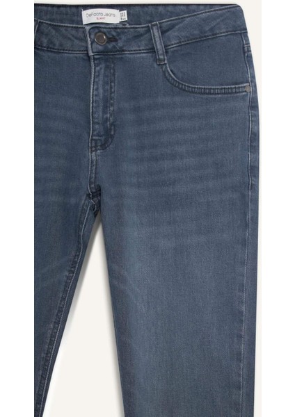 Pedro Slim Fit Dar Kalıp Normal Bel Dar Paça Jean Pantolon F2926AX25AU