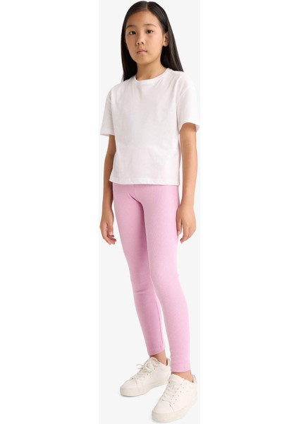 Kız Çocuk Fitilli Kaşkorse 2'li Tayt E6389A825AU modelleri