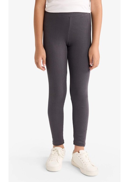 Kız Çocuk Fitilli Kaşkorse 2'li Tayt E6389A825AU