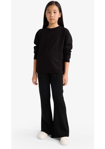 Kız Çocuk Beli Lastikli Flare Fit Pantolon F3823A825WN modelleri