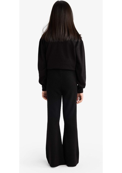 Kız Çocuk Beli Lastikli Flare Fit Pantolon F3823A825WN