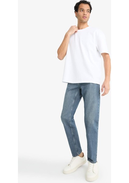 Slim Tapered Fit Dar Kalıp Normal Bel Daralan Paça Jean Pantolon G1300AX25AU fiyatları