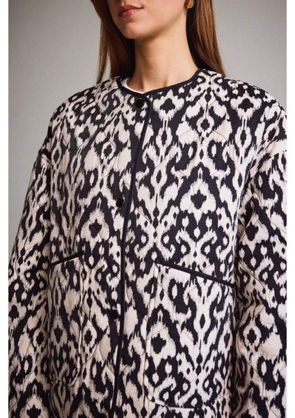 Regular Fit Çıtçıtlı Desenli İnce Mont E8626AX25AU indirimleri