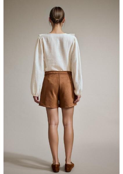 Aksesuar Detaylı Süet Şort G2743AX25AU