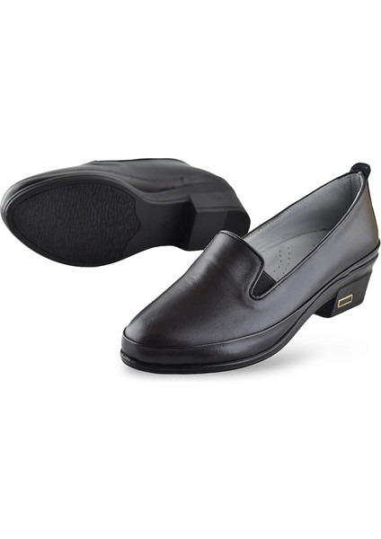 35T8 Ortopedik Taban Içi Dışı Hakiki Deri Kadın Ayakkabı Topuklu Kadın Deri Ayakkabı