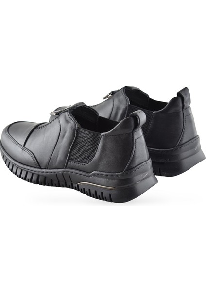 1933 Tam Ortopedik Deri Kadın Kışlık Ayakkabı Anne Kışlık Deri Ayakkabı