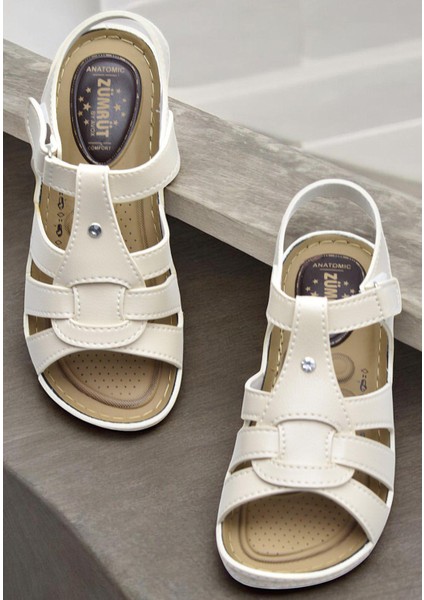 6001 Tam Ortopedik Taban Günlük Kadın Sandalet Terlik Siyah Sandalet