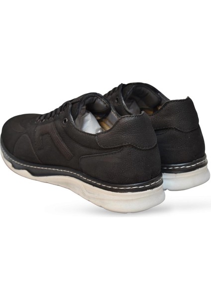 5319 Tam Ortopedik Taban Deri Erkek Ayakkabı Hafif Poli Taban Nubuk