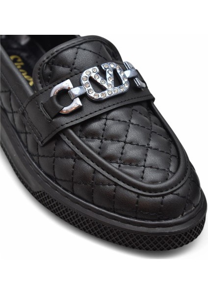 399 Rahat Taban Günlük Kadın Ayakkabı Kadın Laofer Ayakkabı Baklava Desenli