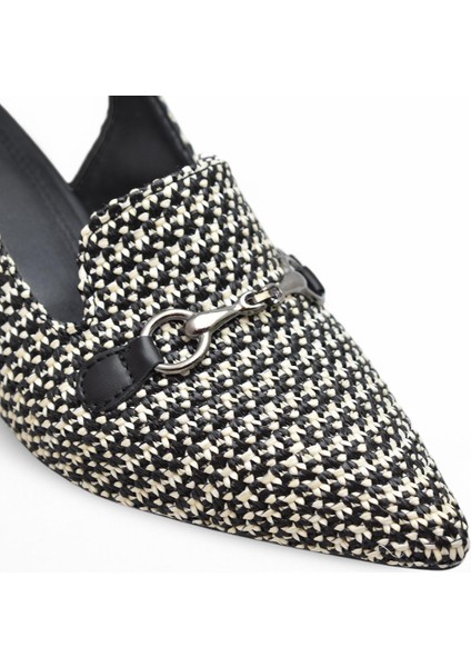 9828 Kadın Topuklu Ayakkabı 4 cm Kalın Topuk Abiye Düğün Nişan Kına Gecesi Ayakkabısı