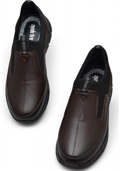 1453-2 Tam Ortopedik Hakiki Deri Unisex Günlük Ayakkabı Erkek Kadın Ayakkabı Hafif Poli Taban