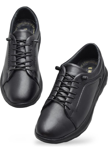 400P Tam Ortopedik Taban Deri Erkek Ayakkabı Günlük Erkek Deri Ayakkabı Hafif Poli Taban