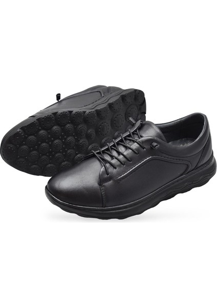 400P Tam Ortopedik Taban Deri Erkek Ayakkabı Günlük Erkek Deri Ayakkabı Hafif Poli Taban