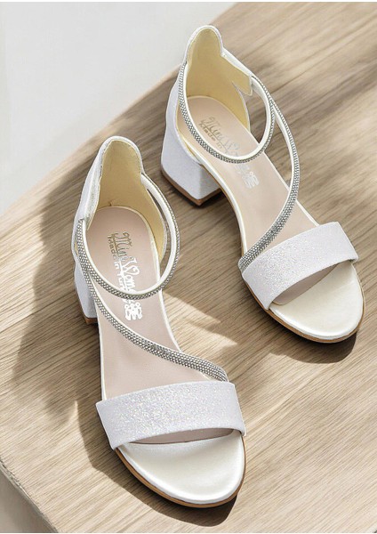 259 Abiye Kız Çocuk Topuklu Ayakkabı Düğünlük Nişan Abiye Elbise Ayakkabısı