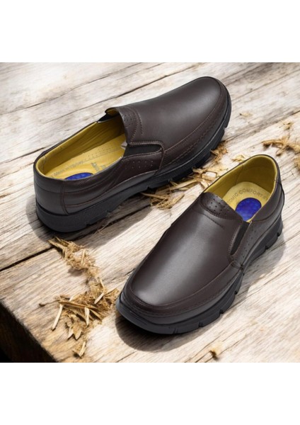 901 Tam Ortopedik Taban Deri Erkek Ayakkabı Günlük Ultra Comfort Ö.erdem