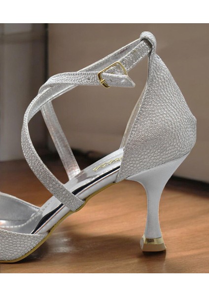 9825 Kadın Topuklu Ayakkabı 8 cm Abiye Düğün Nişan Kına Gecesi Ayakkabısı