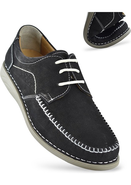 R01 Tam Ortopedik Taban Deri Nubuk Erkek Ayakkabı Günlük Erkek Ayakkabı