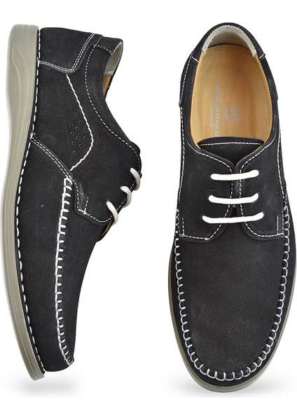 R01 Tam Ortopedik Taban Deri Nubuk Erkek Ayakkabı Günlük Erkek Ayakkabı