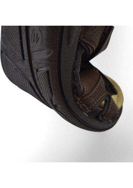 240105 Ortopedik Taban Erkek Sandalet Erkek Cırtlı Sandalet