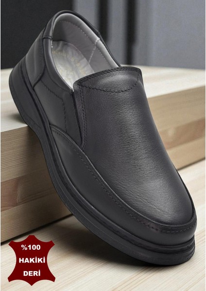 TAB450 Ortopedik Taban Hakiki Deri Erkek Ayakkabı Mevsimlik Baba Ayakkabısı