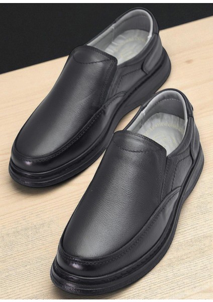 TAB450 Ortopedik Taban Hakiki Deri Erkek Ayakkabı Mevsimlik Baba Ayakkabısı