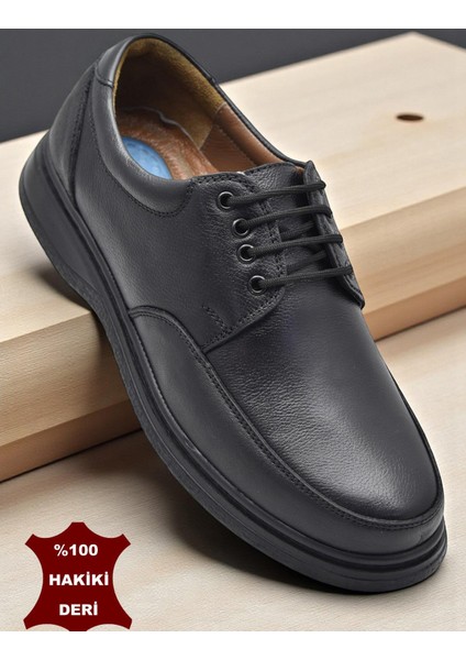 TAB430 Ortopedik Taban Hakiki Deri Erkek Ayakkabı Mevsimlik Baba Ayakkabısı