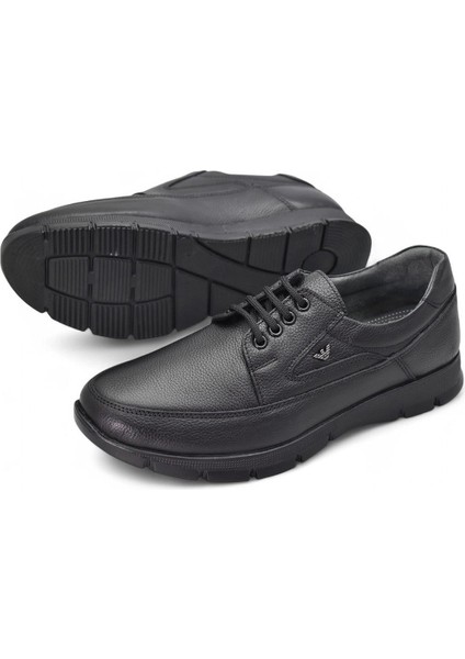 301 Ortopedik Topuk Masajlı Hakiki Deri Erkek Ayakkabı Kışlık Erkek Deri Ayakkabı