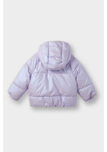 Kız Bebek Kapüşonlu Fermuarlı Çıtçıtlı Şişme Mont E7985A525AU modelleri