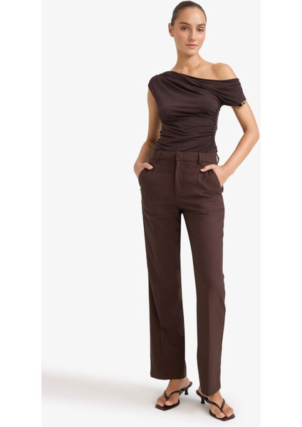 Straight Fit Cep Detaylı Normal Bel Düz Paça Pantolon F7380AX25AU indirimleri